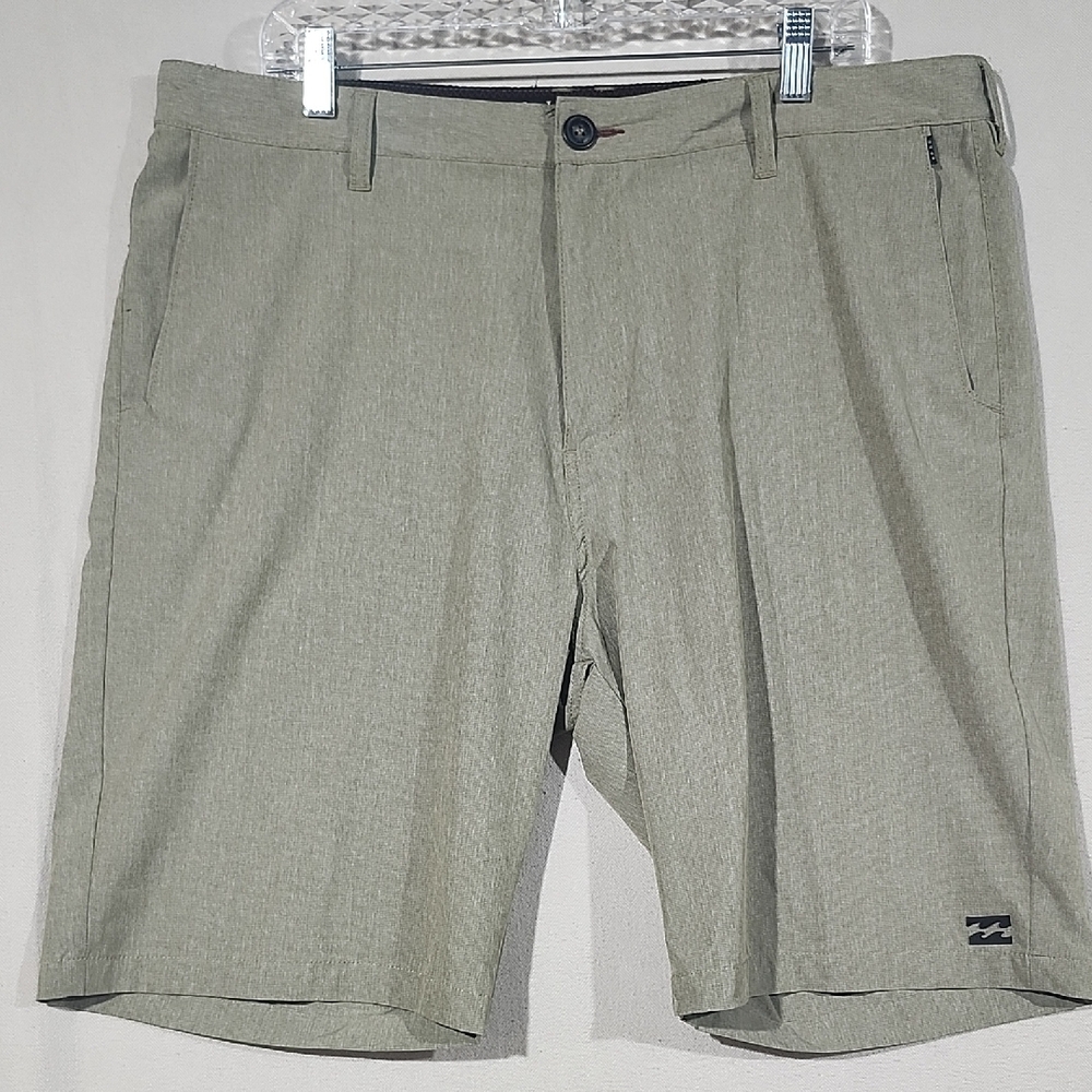 Billabong Mens For Land‎ And Water Platinum Hybrid Flat Front Shorts Size 38